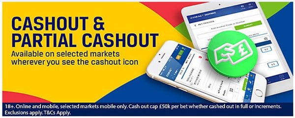 Cash out coral betting lines bet365 world cup betting tips